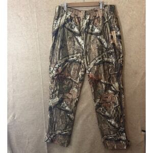 Russell Outdoors Raintamer‎ II Pants Mens Sz L Camo Hip Length Zipper Legs